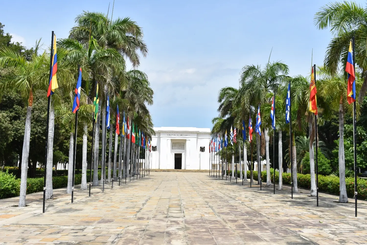 Historic center of Santa Marta during the day