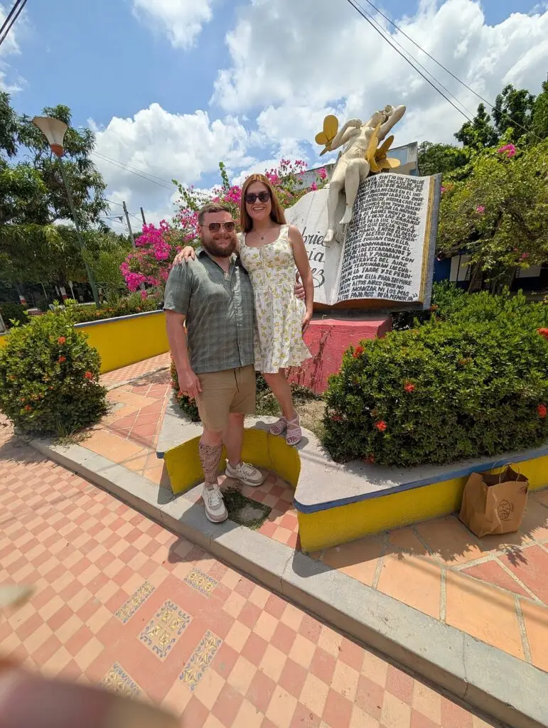Traveler exploring Aracataca during the Macondo day trip