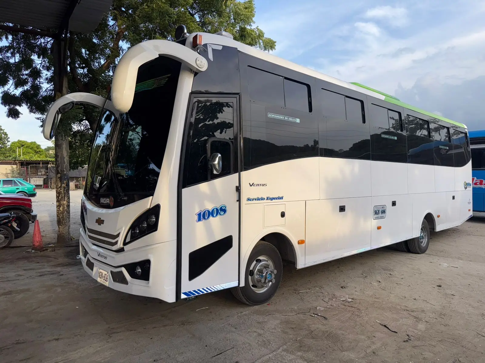 Touring coach exterior