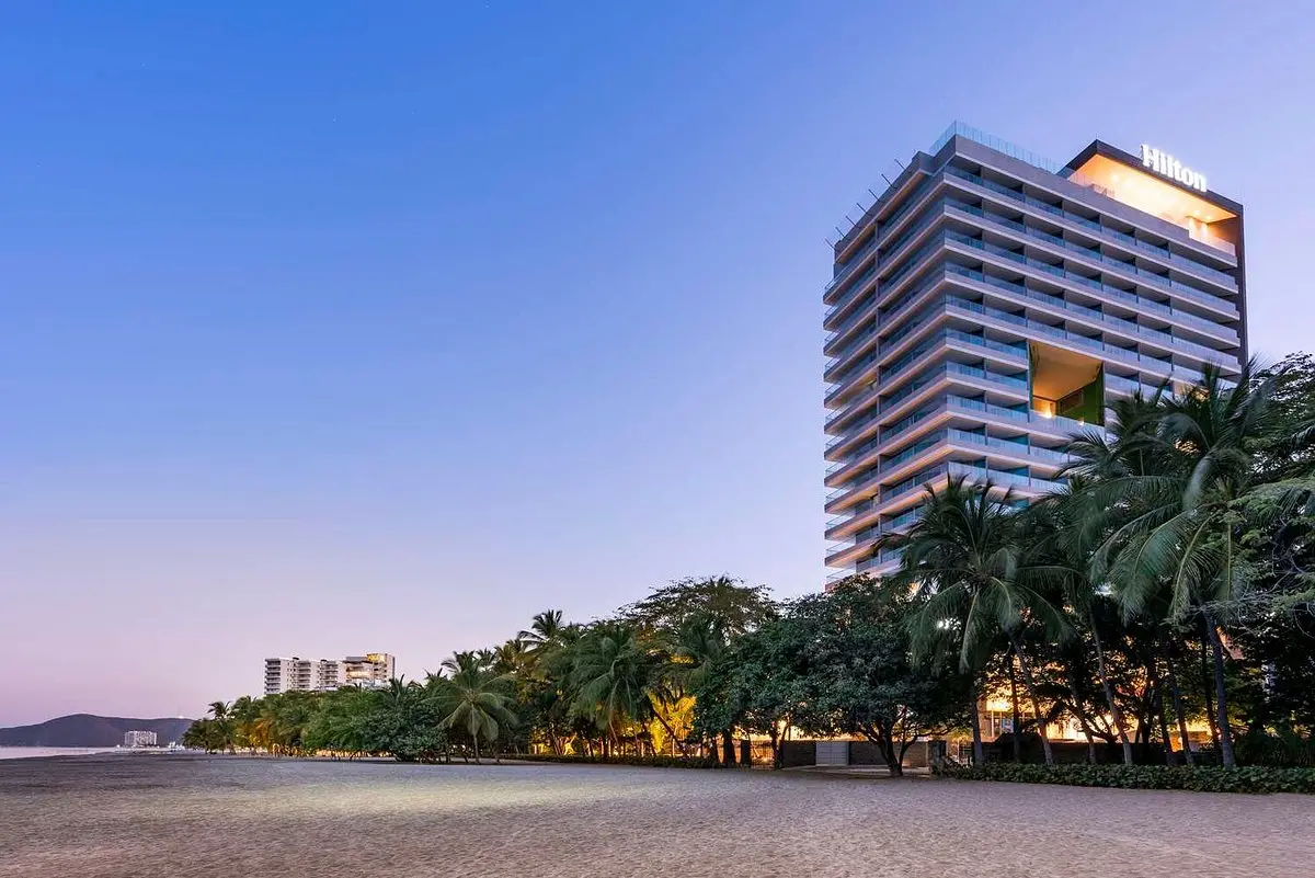 Hotel exterior in the Santa Marta region