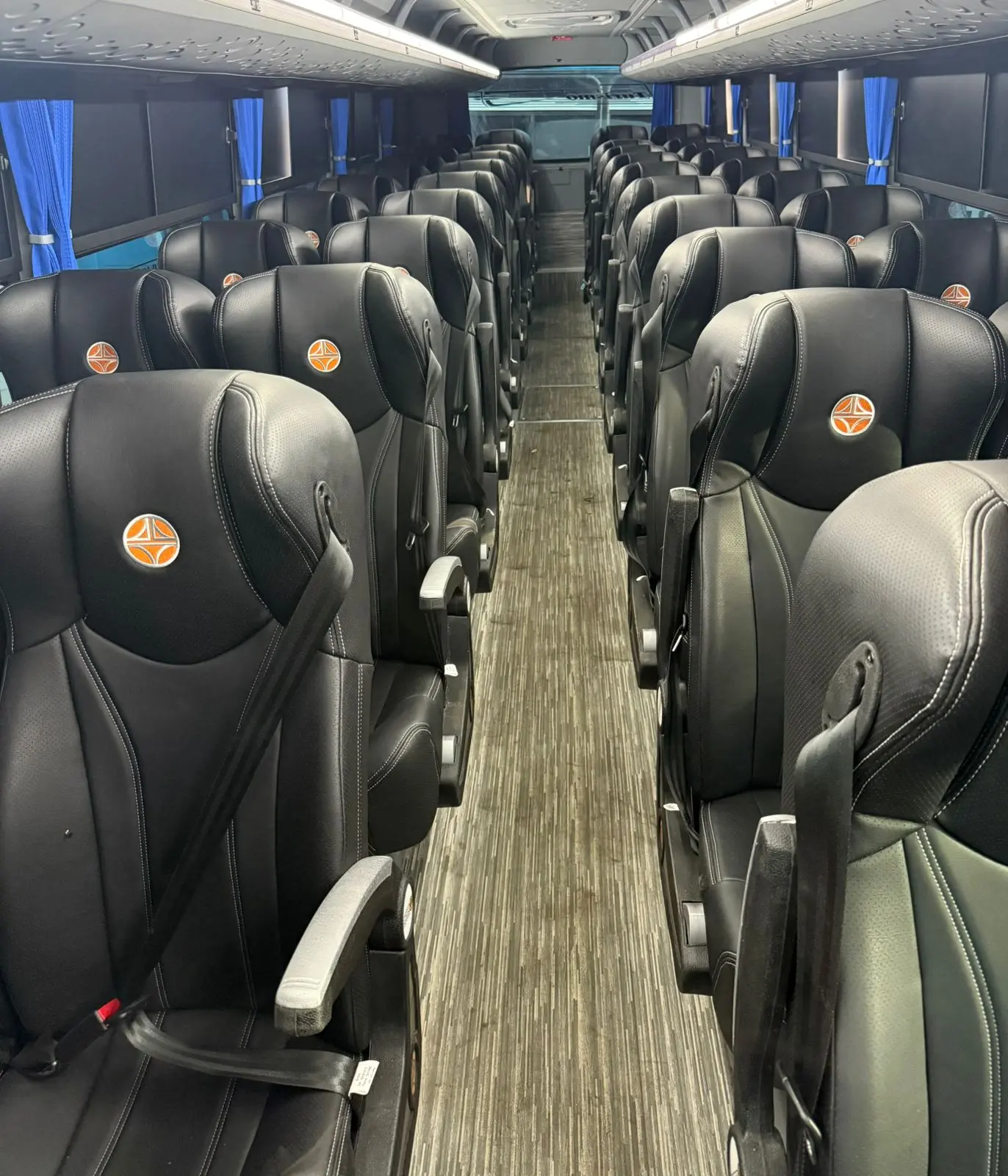 Touring coach interior